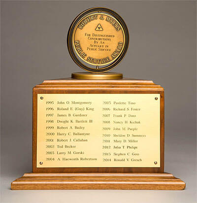 Robert J. Myers Public Service Award