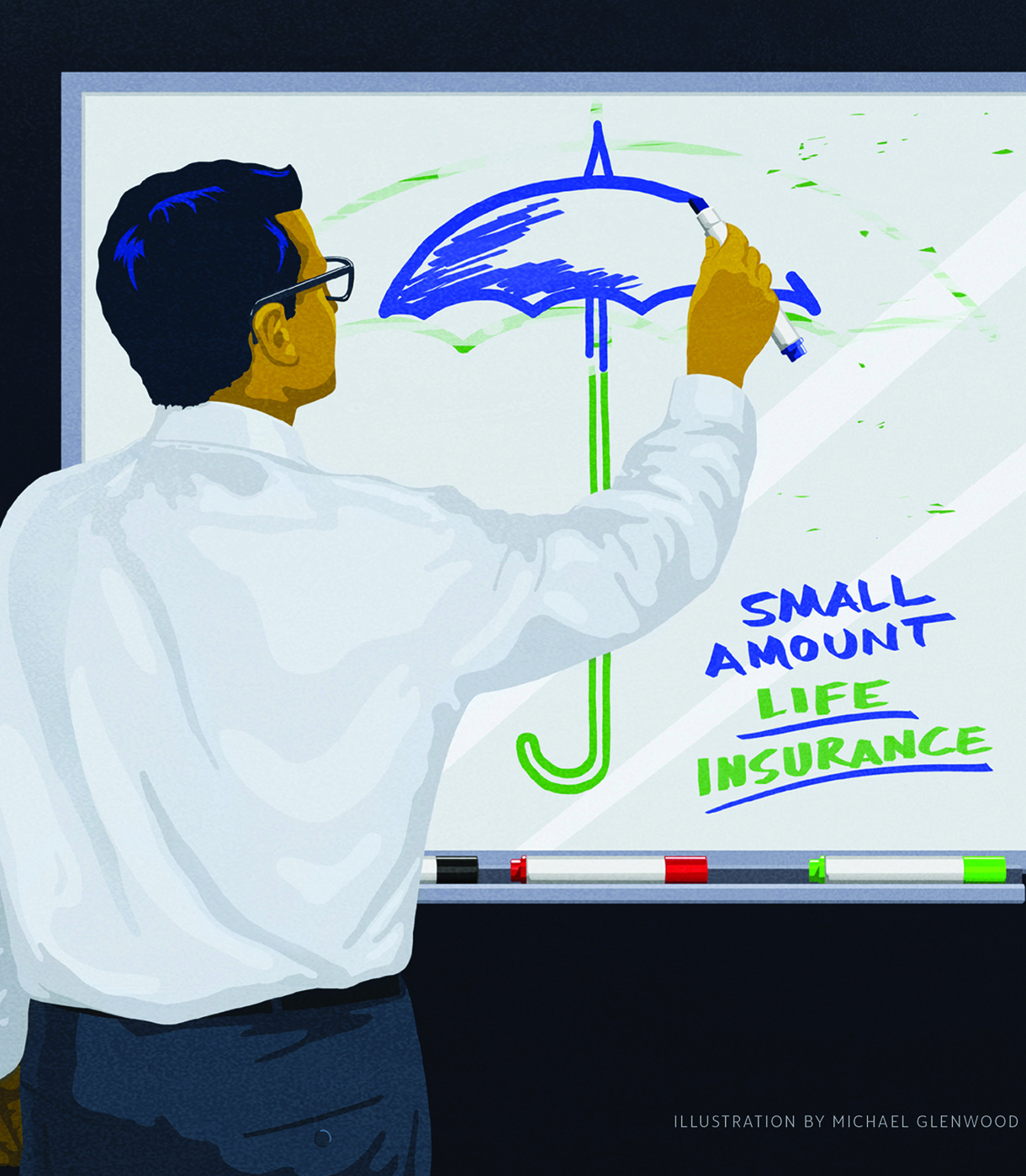 At the Dry-Erase Board—Providing Small Amount Life Insurance Most Efficiently