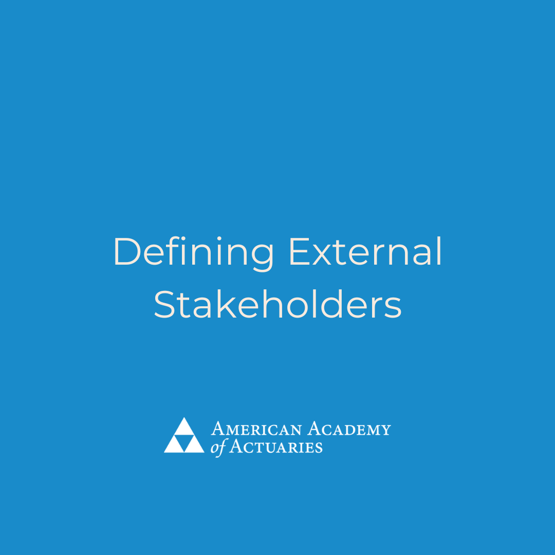 Defining External Stakeholders