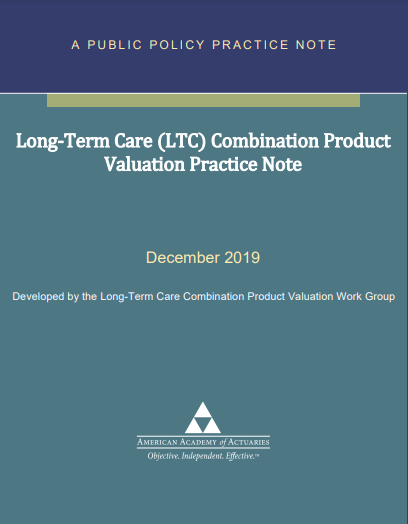 Long-term Care (LTC) Combination Product Valuation Practice Note