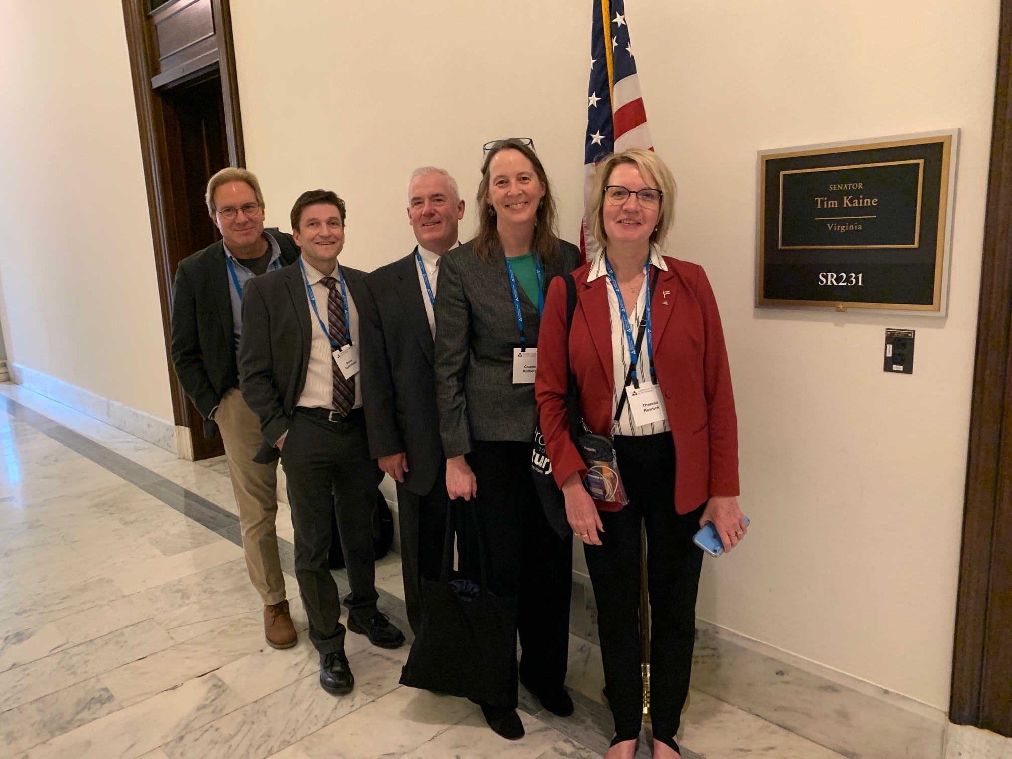 RPC & LPC volunteers at the office of Sen. Tim Kaine (D-Va.)