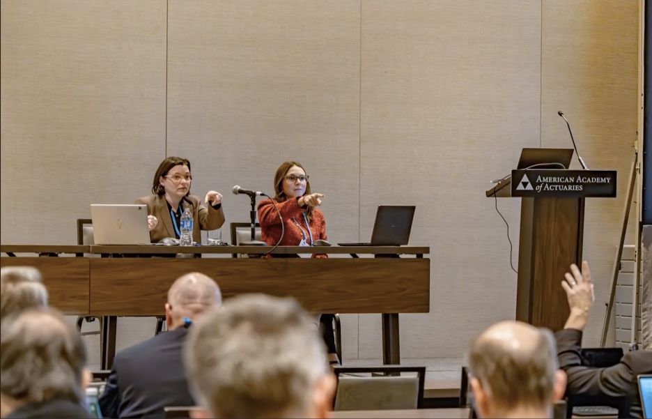 Dawn Fowle (left) & Kayla Robertson lead a session on practical guidance