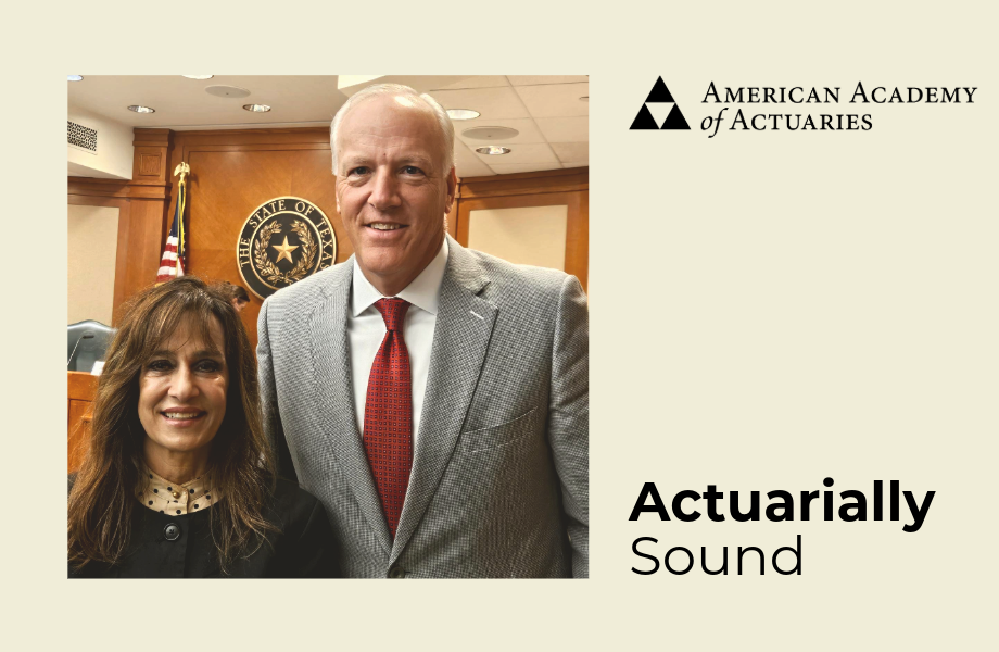 Academy Brings Actuarial Perspective to Texas House Committee Hearing on Healthcare  