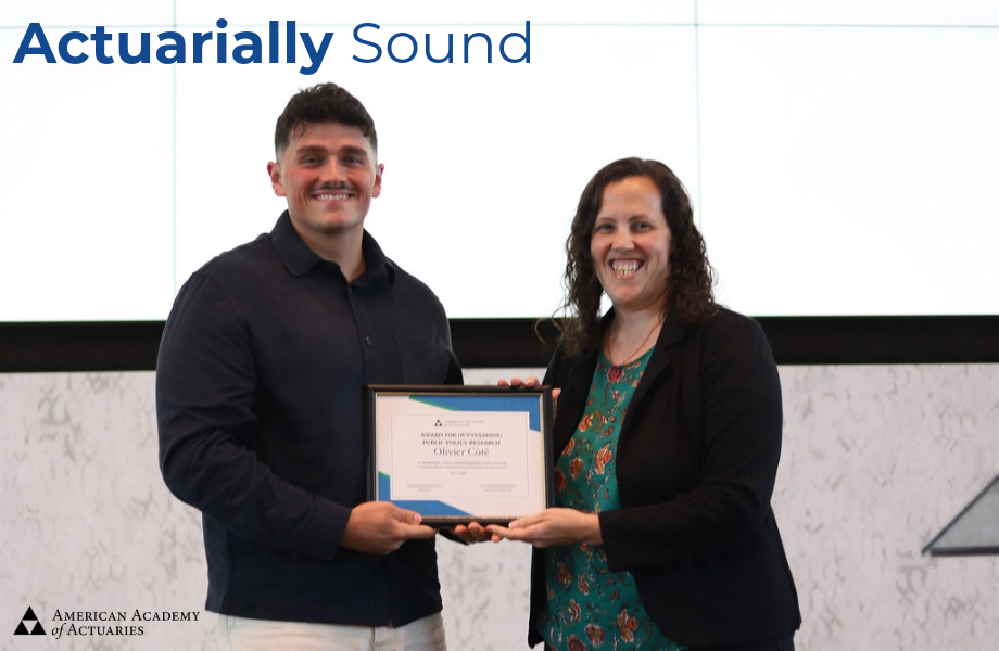 Academy Presents Research Award at Actuarial Research Conference 